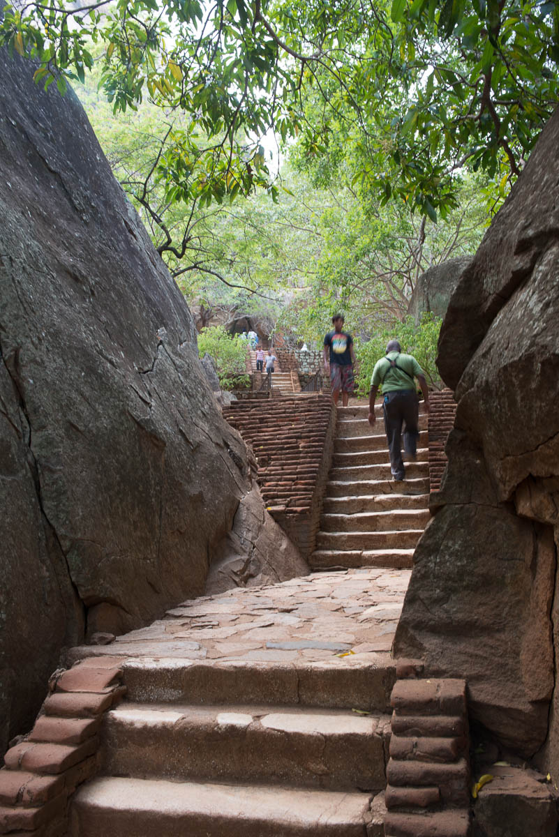 Sigiriya stone steps