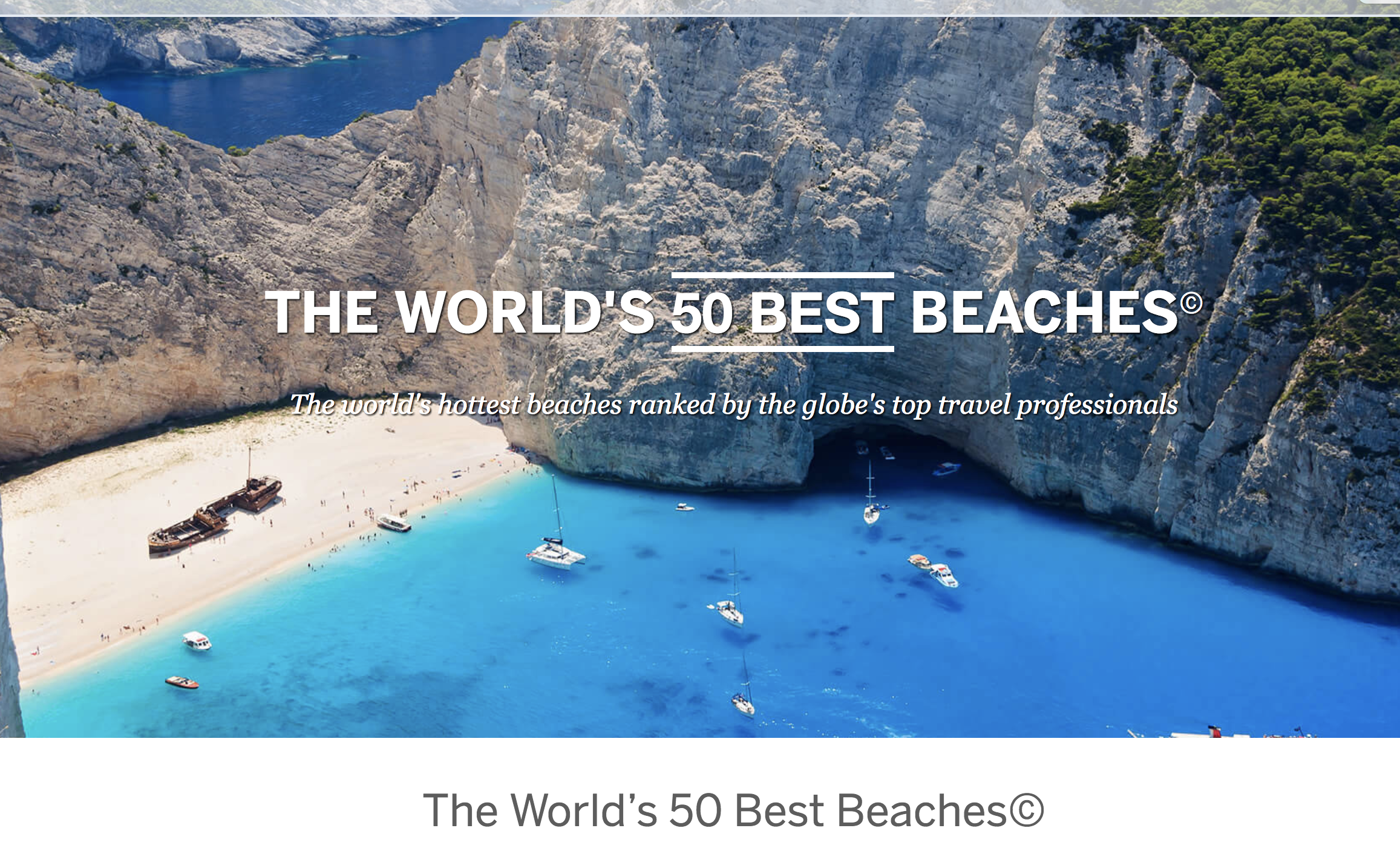 World's Best Fifty Beaches